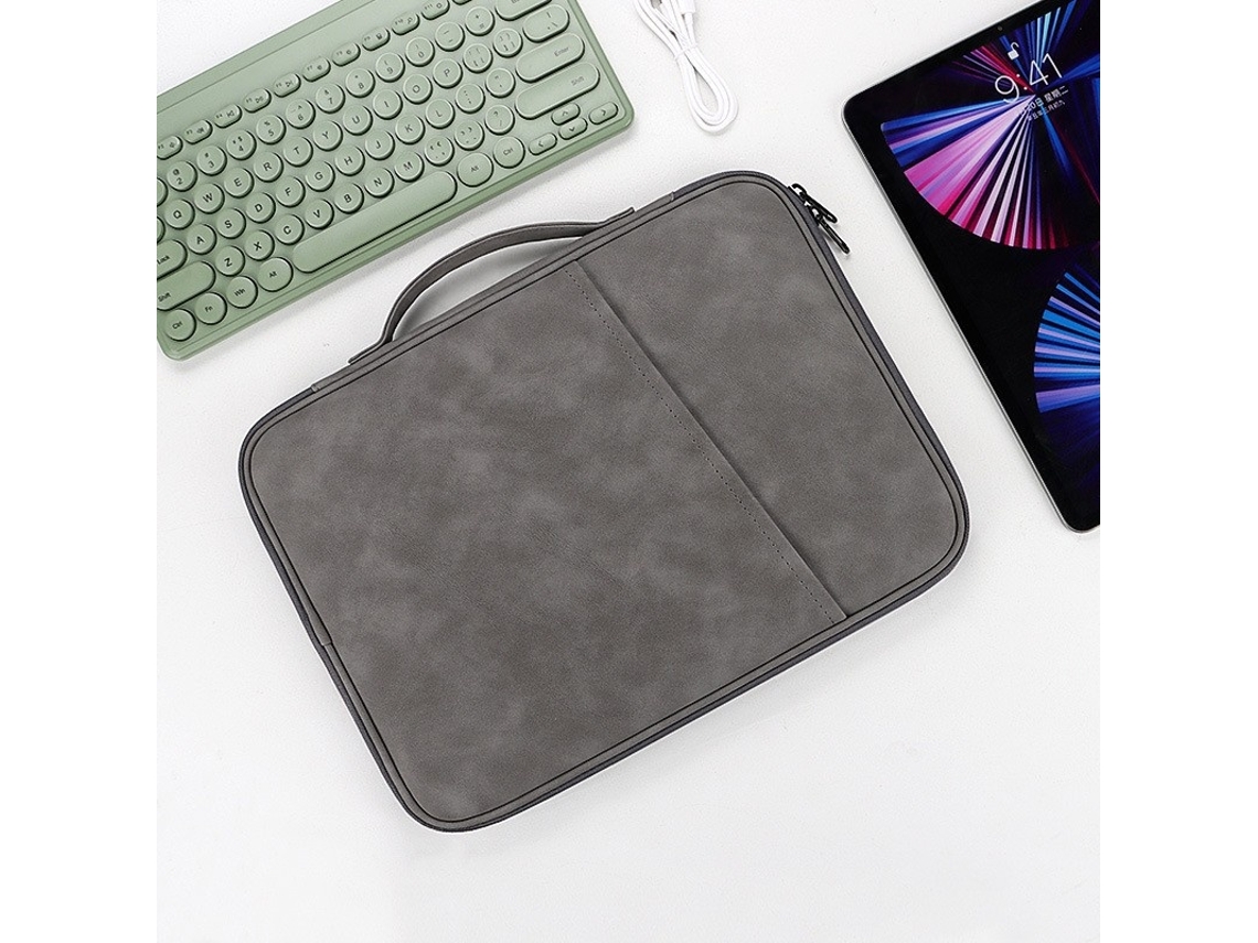 Elysve Bolsa 12 Polegadas, Para Portátil, Impermeável, Cinza