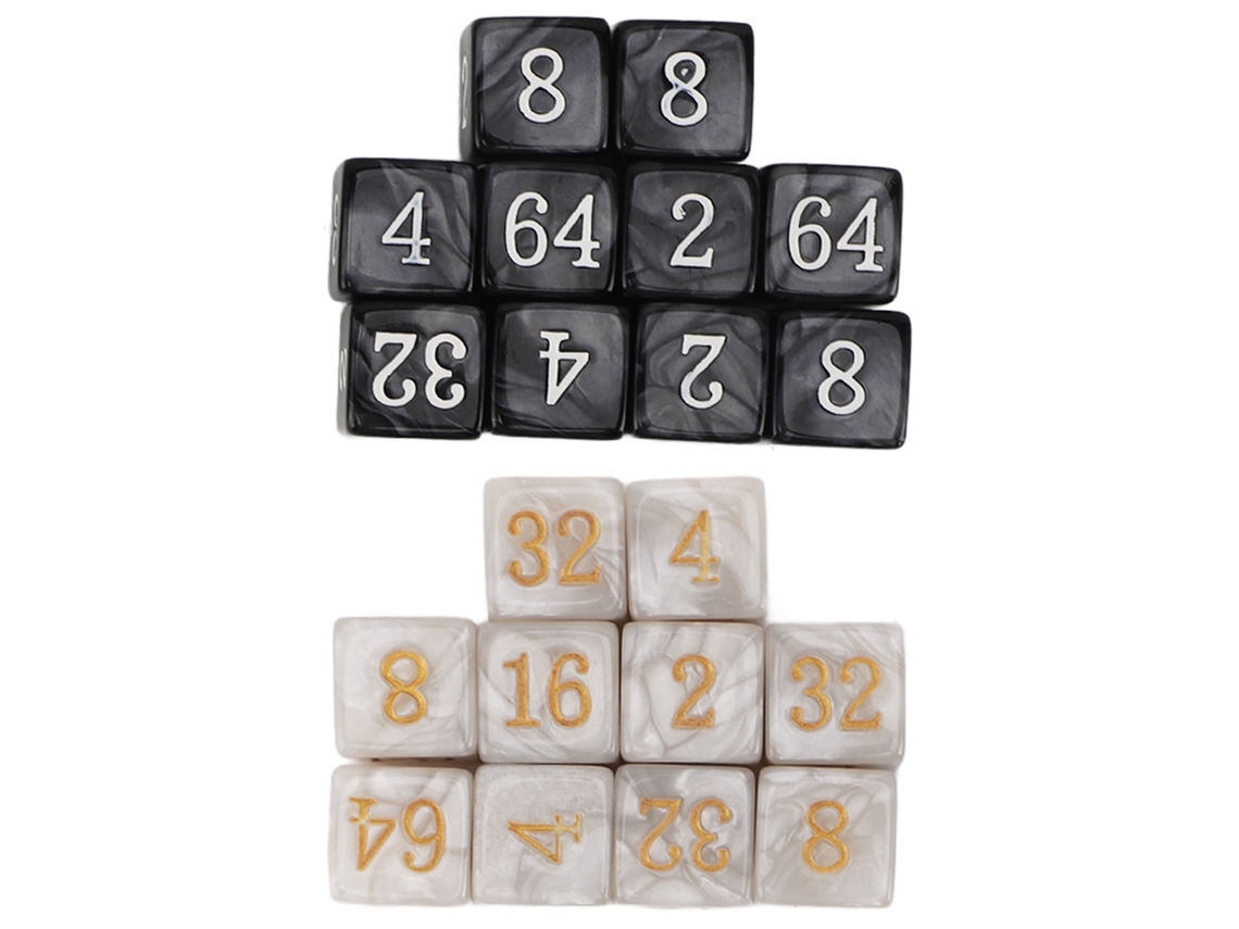 Dados de Plástico para Jogos de Tabuleiro e Educação 20 Unidades S/MARCA