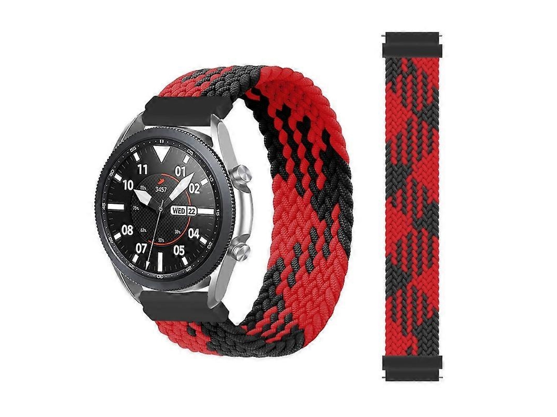 Pulseira De Nylon Trançado Ajustável E Elástica Para Samsung Galaxy Watch 46mm, Tamanho: 165mm (arco-íris)
