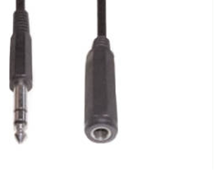 Cabo de Áudio E+P (Jack 6.3mm - 5 m - Preto)