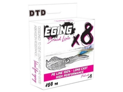 Linha Trançada Eging X8 Azul 0.098 Mmdtd