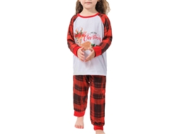 Laxiscreed Pijamas De Natal Para Família Com Mangas Longas E Estampa De Árvore Para Bebés De 3 A 6 Meses