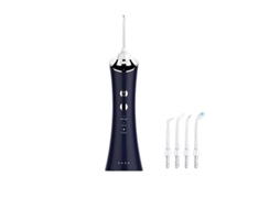 Irrigador Oral Elétrico Portátil SFUSHOS que Remove Eficazmente os Restos de Comida e a Placa Bacteriana Entre os Dentes (azul 4 Opções de Bico)
