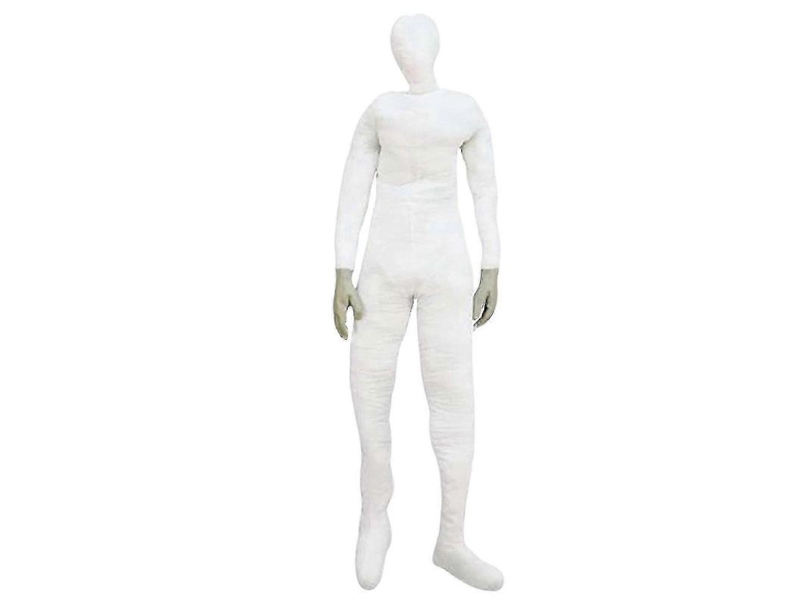 Boneco De Halloween Estufado 182cm Branco - Decoração Assustadora Multiuso Para Festas, Teatros E Fotos