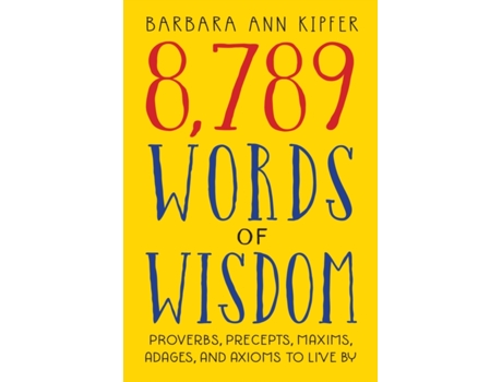 Livro 8,789 words of wisdom de barbara ann kipfer (inglês)