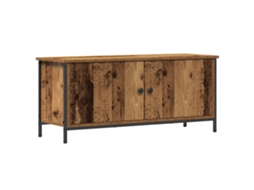 Conjunto 1 Gabinete Para Tv Vidaxl Castanho Derivados De Madeira (100 X 35 X 45 Cm)