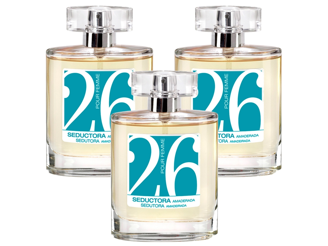 3X Perfume Feminino Happy Collection Nº26 100Ml CARAVAN
