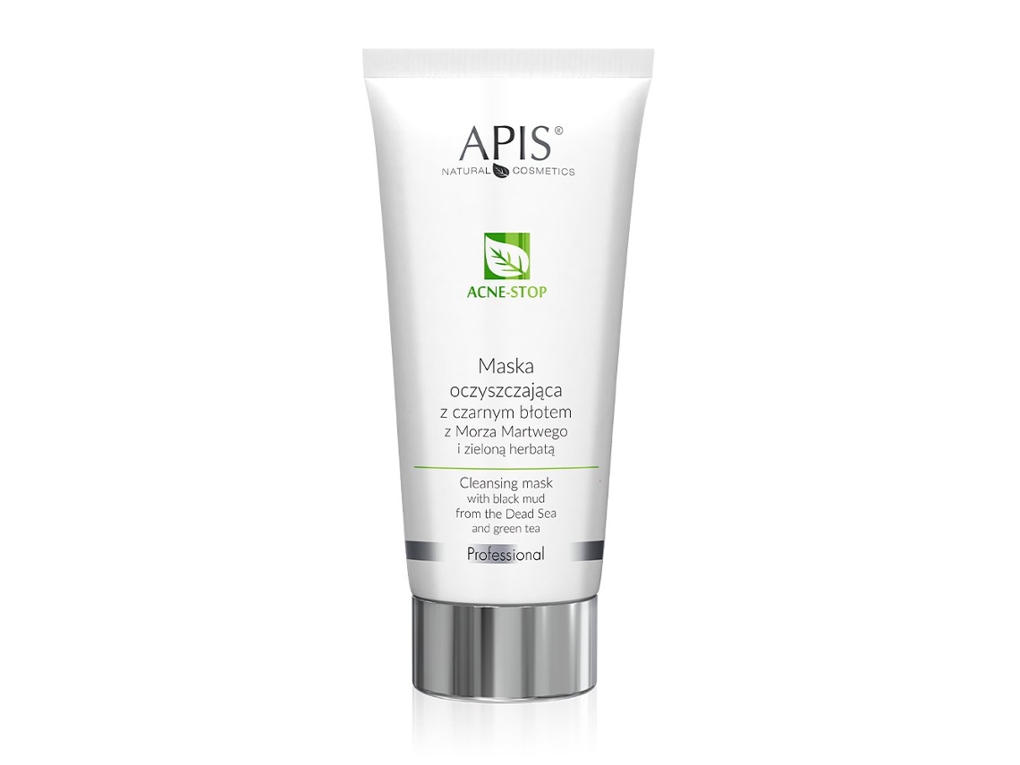 Máscara De Argila Preta Do Mar Morto E Chá Verde Apis Acne Stop, 200ml