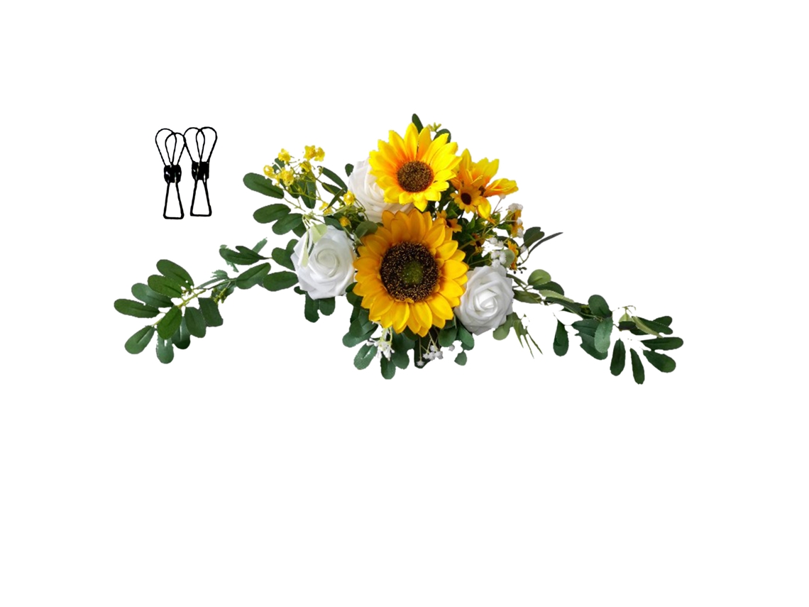 Laço de Flores Artificiais, 60x25cm | S/MARCA