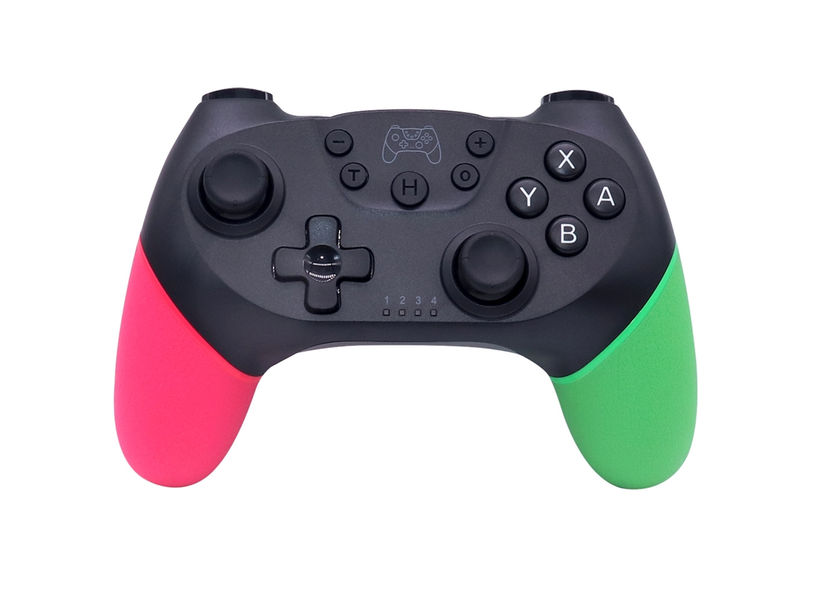Comando para Nintendo Switch Pro Bluetooth Sem Fios (esquerdo rosa, direito verde)