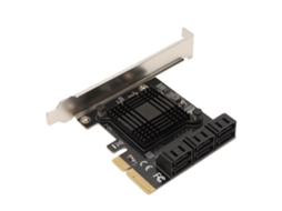 HURRISE 6 Portas Pci e para Sata 3.0 Card Pci e para Sata 3.0 Expansion Card 6.0Gbps 6 Interface Sata3.0 4X 8X 16X Large