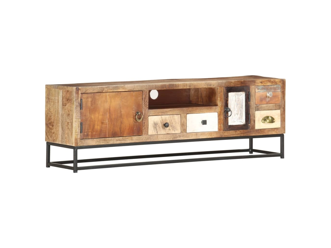 Tv Cabinet, Tv Cabinets Vidaxl Marrom Madeira Recuperada