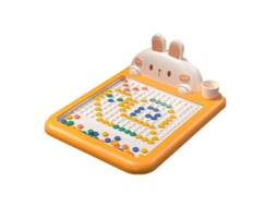 Rebe-tablero De Dibujo Magnético Com Bolas E Lápis Magnético Em Forma De Coelho Cartoon Juguete Educativo
