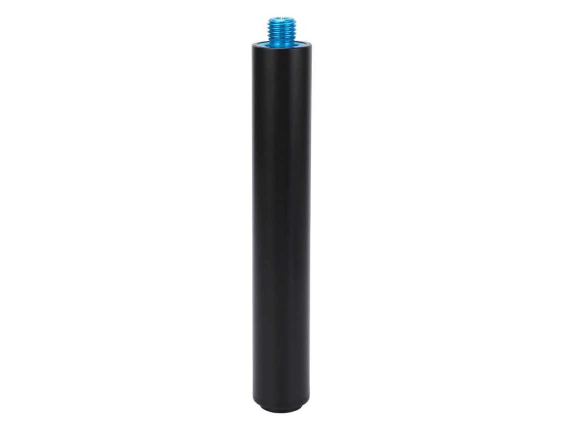 Extensor De Taco De Bilhar De 8 Polegadas Em Alumínio Com Bumper Para Taco Universal 9 Ball Capa Azul