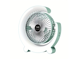 Ventilador de Mesa Usb com Iluminação Led, Leve Silencioso, Ajustável em Três Velocidades, Uso Simples, Material Resistente STELASPLEN