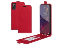 Capa Protetora De Couro Com Flip Vertical E Textura Única Para Wiko Power U20 R64 Com Compartimentos Para Cartões E Porta-retratos