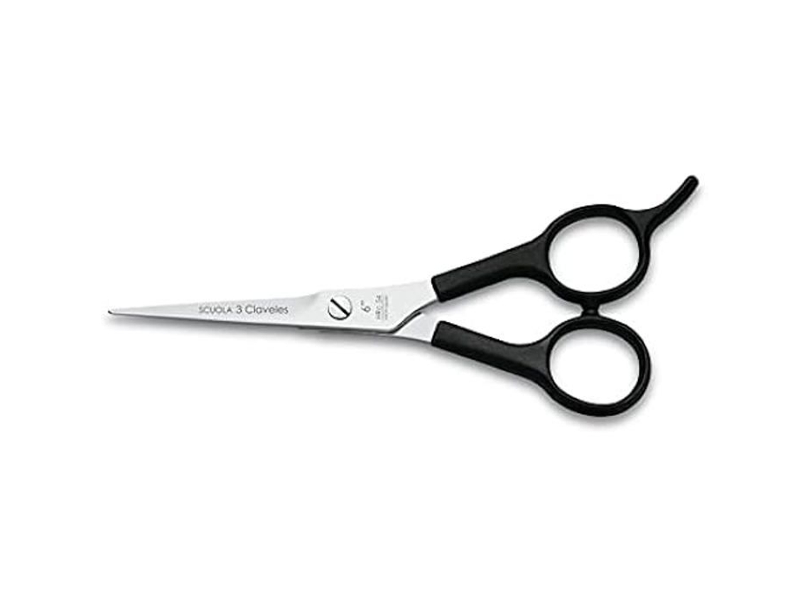 Tesoura De Cabeleireiro 3 Claveles Relax Aço Inoxidável 6 Polegadas Micro Serrilhada 50 Brilvibera