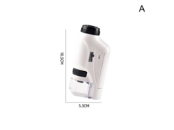 1 Microscópio Portátil para Crianças, Microscópio de Bolso, Brinquedo Científico e BRILVIBERA