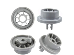 Conjunto de 4 Rodízios AQUAFORGE, compatíveis com Cesto Inferior de Lava louças Siemens, código 165314