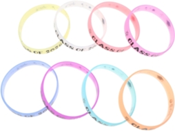 Pulseiras de silicone luminosas para formatura, ideais para eventos escolares e festivais de formatura.