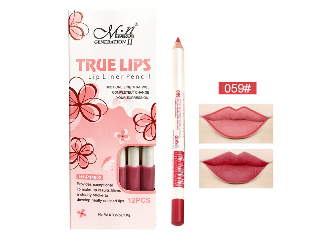 12 unidades/caixa Batom Matte à Prova d'Água de Longa Duração Gloss Labial Ferramenta de Maquiagem 59