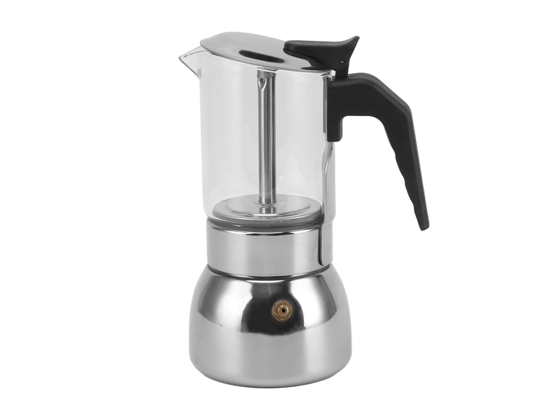 Cafeteira Moka LAXISCREED 4 Xícaras Aço Inox