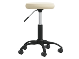 Vidaxl Banco De Massagens Veludo Cor Creme