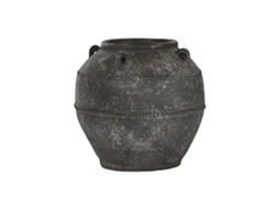 Vaso de cerâmica Home Esprit Brown 45 x 45 x 40 cm