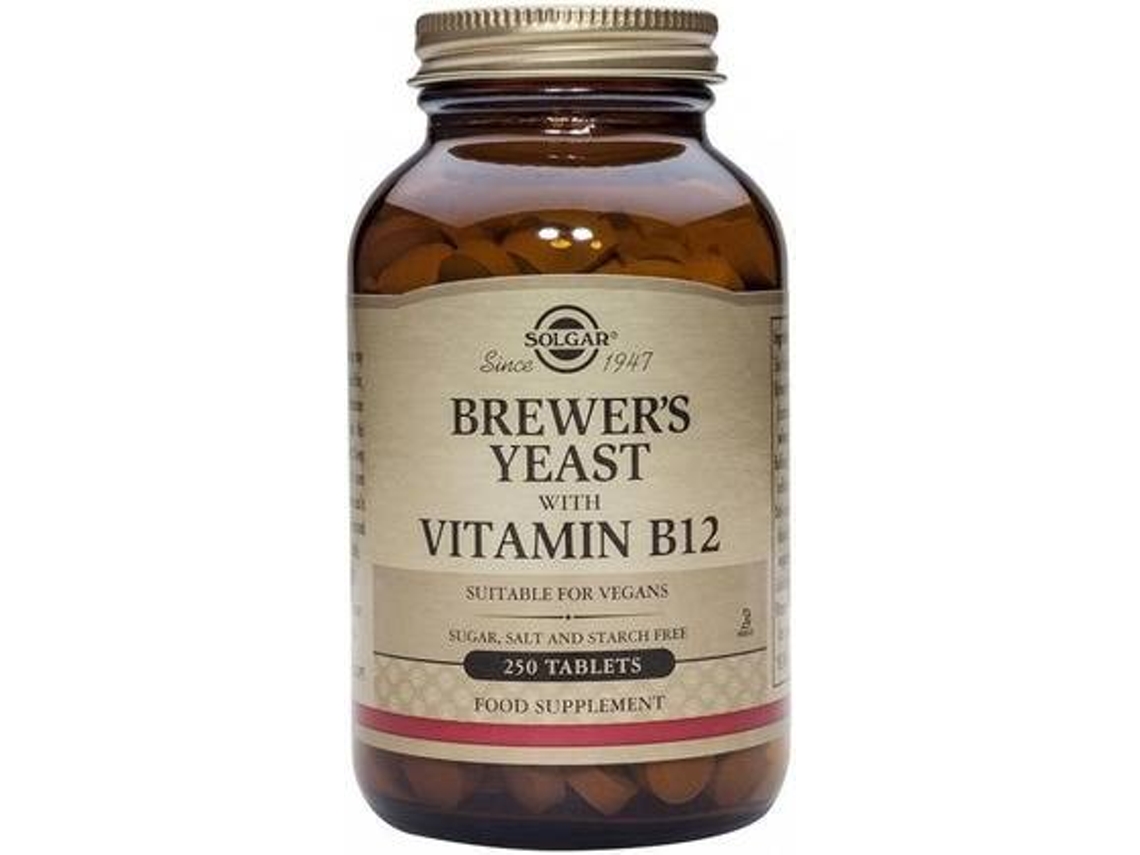 Suplemento Alimentar SOLGAR Levedura De Cerveja (250 comprimidos de 500mg)