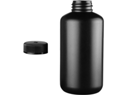 Frasco De Laboratório De 500 Ml Em Pe Preto Com Gargalo Estreito