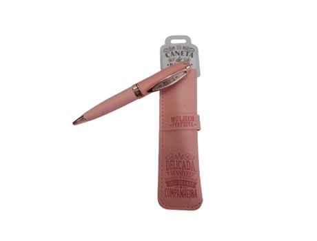 Caneta de Bambú com Bolsa Mulher Perfeita H&H