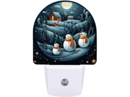 Luminária De Parede Quarto, Banheiro, Corredor, Luz Noturna, Com Design De Pinguim Do Papai Noel, Com Sensor De Luz