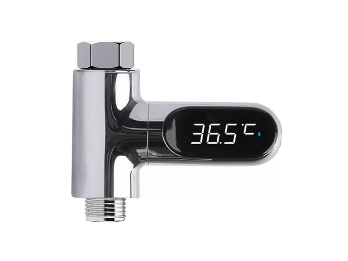 Termômetro de Chuveiro com Display Led, Autogerador Energia, Monitor Temperatura da Água, Medidor Inteligent e Energia. GOKOCO