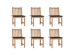 Garden Chair, Garden Chairs Vidaxl Preto Madeira (n/a)