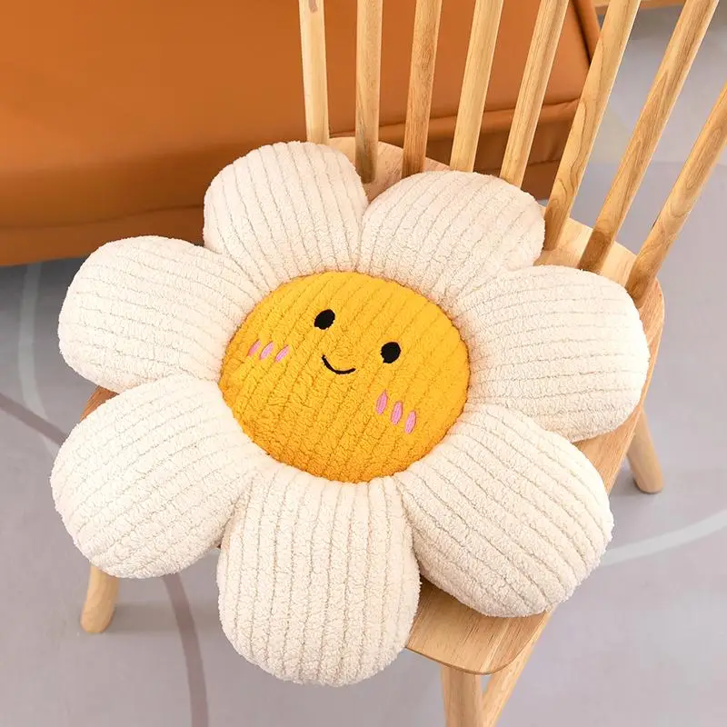 (branco, 45cm) Almofada De Pelúcia Em Formato De Flor, 45cm, Almofada Em Formato De Pétala De Planta, Brinquedo De Pelúcia