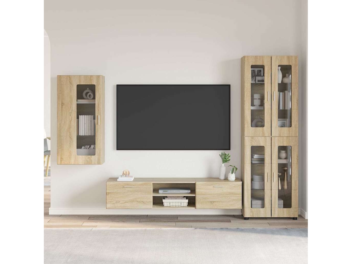 Vidaxl Conjunto De Móvel De Tv Florin 3 Unid. Carvalho Sonoma