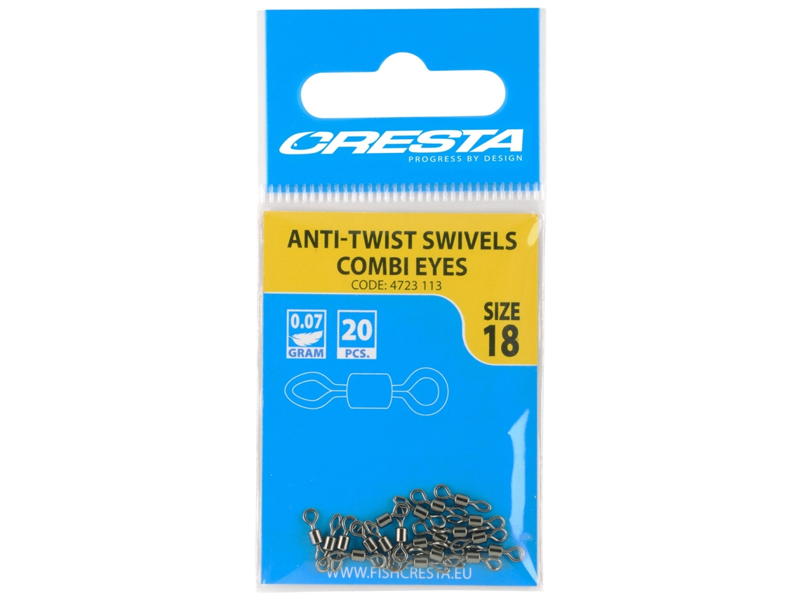 Giratório CRESTA Swivels Rolling Swivel Combi Eyes 22