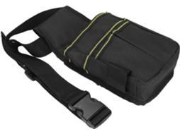 Cinto de ferramentas, bolsa para ferramentas em tecido Oxford, 29 x 13,5 cm, bolsa de cinto leve e ajustável, alta