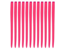 12 Extensões de Cabelo Clip in, 22 Polegadas, Rosa Sólido S/MARCA