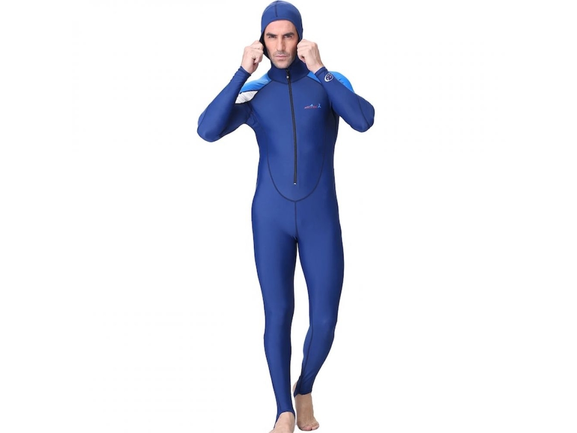KOFIHETY Fato De Mergulho Longo Impermeável Com Proteção Térmica, Azul, 3xl Intl