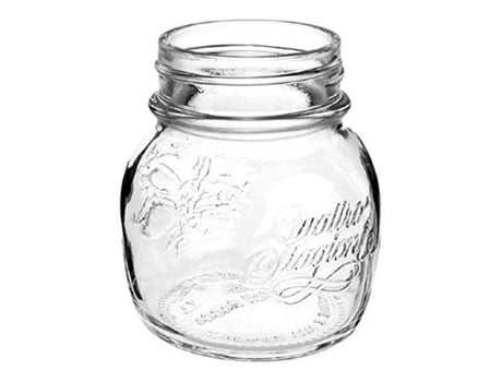 Frasco de Vidro Bormioli Quattro Stag Cristal - ø 7,5 x 8,3 cm - 150 cc