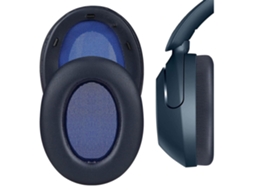 Almofadas Zruxe Para Auscultadores Sony Wh-xb910n Espuma De Memória Azul (par De 2, Substituição)