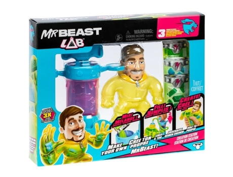 Kit De Criação Mrbeast Lab Heróis De Goo Jit Zu Bomba Incluída Figuração Personalizável Acessórios Fornecidos Heroes Of Goo Jit Zu