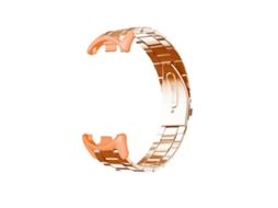 Pulseira de metal respirável para relógio inteligente NFC 8/8, pulseira de aço inoxidável Ly Ebike