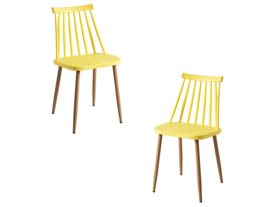 Pack 2 Cadeiras Bik - Amarelo
