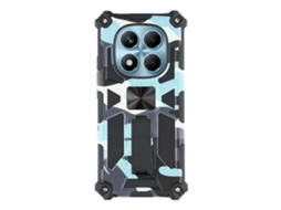 Capa Tkdaddy Para Xiaomi Redmi Note 14 Pro 4g / Note 14 Pro 5g Com Suporte De Pctpu Camuflagem Militar Azul Marinho