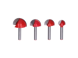 Kit 4 Brocas Fresadora Tigela Rolamento Bola Cnc Corte Madeira Laminado Mdf