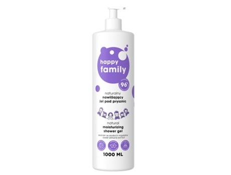 Gel de Banho Hidratante Natural, 1000 Ml Happy Family