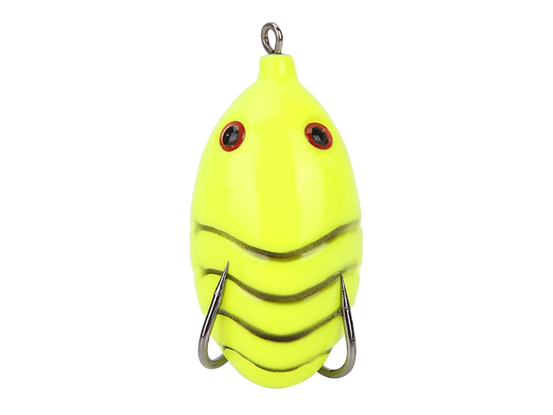 Isca Artificial Sapo Silicone Amarela