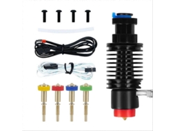 Kit Hotend Cerâmico E3d Revo V6 Com Radiador, Bocal De Latão E Núcleo De Aquecimento Cerâmico Com 4 Mangueiras Para Bocal